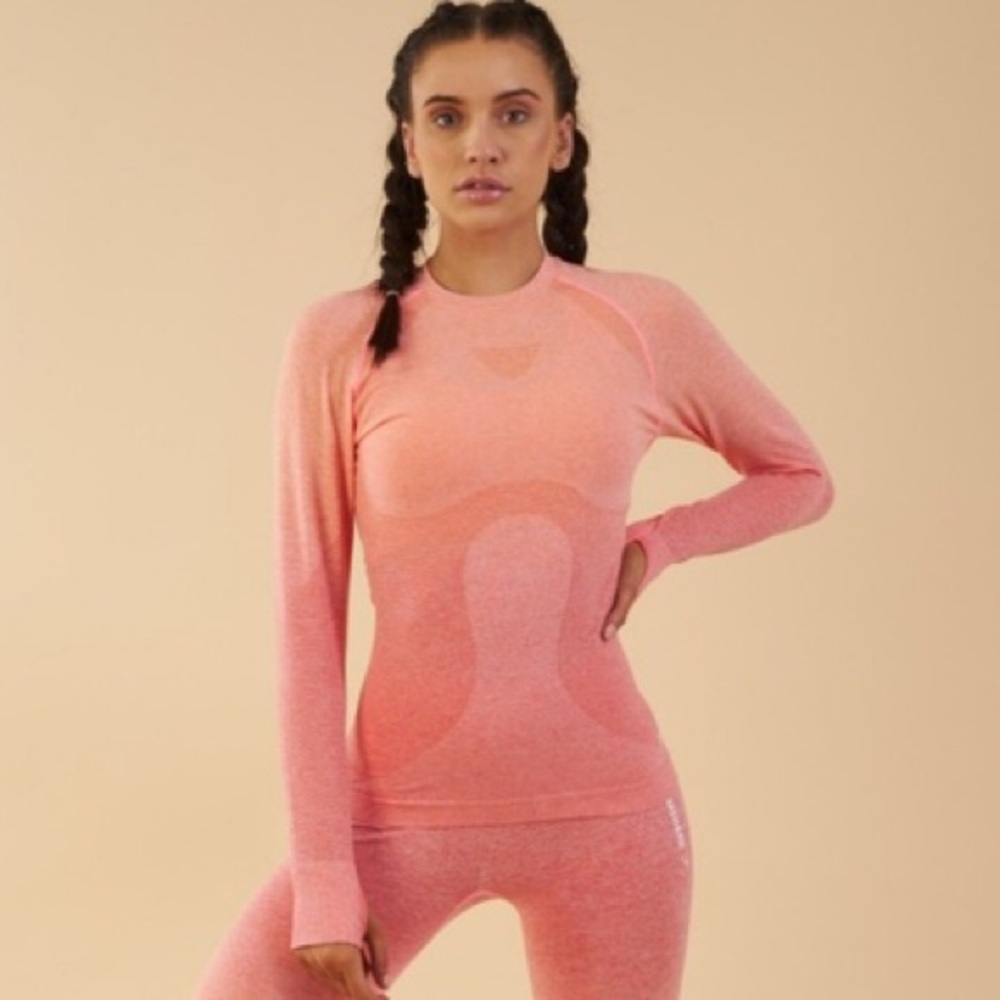 NWT Gymshark Ombre Seamless Long Sleeve Top